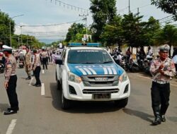 Sat Lantas Polres Bima Kota Laksanakan Pengawalan dan Pengamanan Aksi Massa CPPPK
