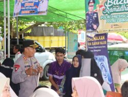 Polres Bima Kabupaten Gelar Bazar Pasar Murah Ramadhan di Desa Talabiu