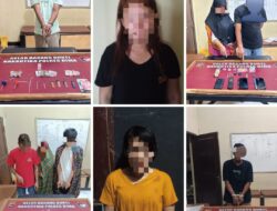 Kapolres Bima Kabupaten, Pimpin Penggerebekan Kampung Rawan Narkoba, 9 orang diamankan 4 diantaranya Perempuan Diringkus