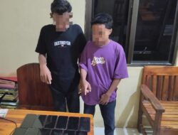 Gerak Cepat Polsek Monta Ringkus 2 Terduga Pelaku Pencurian dan 12 Handphone Ikut Diamankan