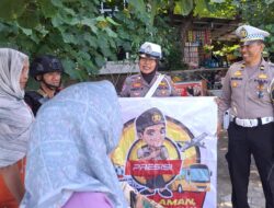 Satgas Kamseltibcar Lantas Berikan Himbauan Keselamatan di Pantai Lawata dalam Rangka Operasi Ketupat Rinjani 2025