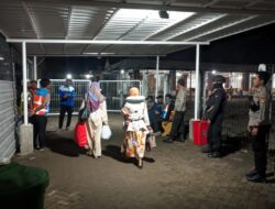 Pos Terpadu Pelabuhan Bima Amankan Arus Balik Penumpang KM. BINAIYA