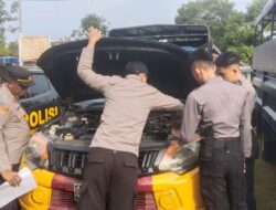 Pastikan Kelayakan Randis dan Senjata Api Bagian Logistik Polres Bima Laksanakan Pengecekan Rutin