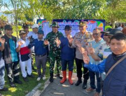 Personel Polres Bima Kota Ikuti Apel Siaga dan Gotong Royong Bersih Pantai di Taman Ni’u