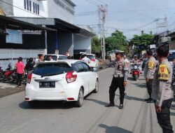 Sat Lantas Polres Bima Kota Laksanakan Pengamanan Tempat Ibadah Gereja dalam Rangka Jum’at Agung