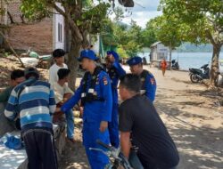 Sambangi  Warga di Wilayah Hukumnya Satpolairud  Imbau Warga Jaga Kamtibmas