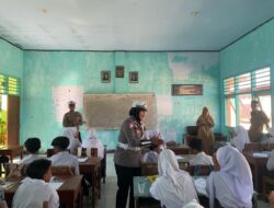 Satlantas Polres Bima Kota Gelar Sosialisasi Kamseltibcarlantas di SMPN 2 Kota Bima