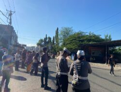 Personel Gabungan Polres Bima Kota Laksanakan Pengamanan Festival Rimpu Mantika