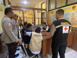 Si Dokkes Polres Bima Kota Laksanakan Pemeriksaan Kesehatan Rutin terhadap Tahanan