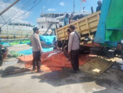 Polsek Kawasan Pelabuhan Laut Bima Gelar Patroli Rutin, Ciptakan Rasa Aman di Area Dermaga