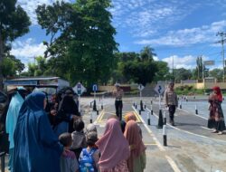 Satlantas Polres Bima Kota Kenalkan Rambu Lalu Lintas kepada Anak Usia Dini
