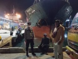 Polsek Kawasan Pelabuhan Laut Bima Gelar Patroli Rutin di Areal Dermaga untuk Ciptakan Rasa Aman