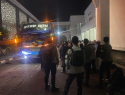 Unit Turjawali Sat Samapta Polres Bima Kota Laksanakan Pengamanan Keberangkatan Jamaah Haji