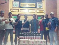 Patroli Cipkon, Polsek Asakota Polres Bima Kota Sita Puluhan Botol Miras di Sejumlah Kafe