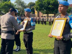 Kapolres Bima Kota Pimpin Upacara PTDH In Absentia, Dua Personel Resmi Tidak Lagi Berstatus Anggota Polri