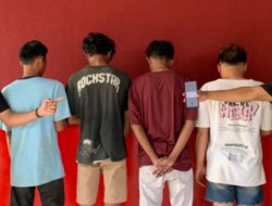 Team Opsnal Polsek Rasana’e Barat Amankan 4 Pemuda Terduga Pencurian Tas di Terminal Dara