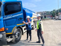 Unit Pam Obvit Sat Samapta Polres Bima Kota Laksanakan Pengamanan dan Patroli di Objek Vital PT Pertamina Patra Niaga Integrated Terminal Bima