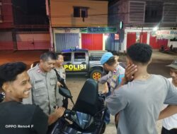 Cegah Gangguan Kamtibmas, Polsek Asakota Gelar Patroli Blue Light di Malam Hari