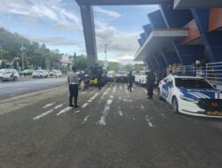 Sat Lantas Polres Bima Kota Kawal Ketat Kunjungan Kerja Menteri Kesehatan RI di Kota Bima