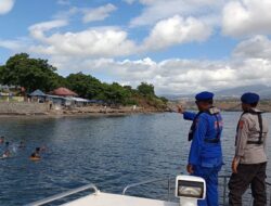 Personel Sat Polairud Laksanakan Patroli di Pantai Kolo, Jaga Situasi Wisata Tetap Kondusif
