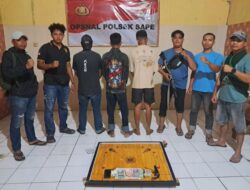 Gerebek Judi Karambol, Tiga Terduga Diamankan Polsek Sape Polres Bima Kota