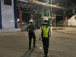 Unit Pam Obvit Sat Samapta Polres Bima Kota Laksanakan Pengamanan di PT. Pertamina Patra Niaga Integrated Terminal Bima