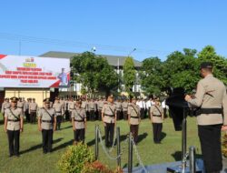 Kapolres Bima Kota Pimpin Upacara Sertijab dan Pelantikan Sejumlah Pejabat Utama