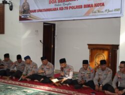 HUT Bhayangkara ke-79, Polres Bima Kota Gelar Doa dan Dzikir Bersama