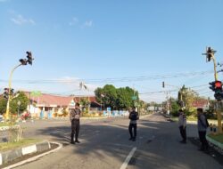 Unit Turjawali Sat Samapta Polres Bima Kota Laksanakan Pengamanan Jalur dalam Rangka HUT Bhayangkara ke-79