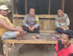 Dekatkan Diri dengan Warga, Bhabinkamtibmas Kelurahan Jatibaru Timur Laksanakan Sambang dan Himbauan Kamtibmas