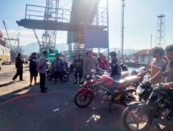Polsek Kawasan Pelabuhan Laut Bima Laksanakan Patroli Rutin dan Himbauan Kamtibmas di Area Pelabuhan