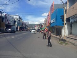 Sat Samapta Polres Bima Kota Laksanakan Rawan Pagi di Titik Rawan Macet, Pastikan Kelancaran Lalu Lintas