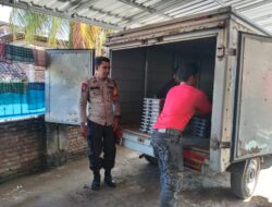 Bhabinkamtibmas Polres Bima Kota Laksanakan Monitoring Pendistribusian Makanan Bergizi di Kecamatan Asakota