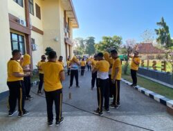 Mini Game di Polres Bima Kota, Tingkatkan Kekompakan Personel Melalui Permainan Seru