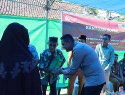 Polres Bima Kota Bersama BMWI Gelar Bansos Merah Putih Sambut HUT RI ke-80 Tahun 2025