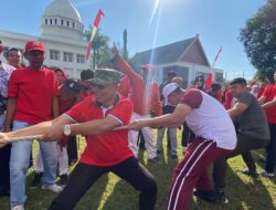 Semarak HUT ke-80 RI di Kota Bima, Kapolres Bima Kota Ikuti Olahraga Bersama Stakeholder