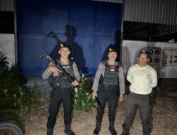 Unit Obvit Sat Samapta Polres Bima Kota Laksanakan Pengamanan Aset Vital PT. PLN UPP6 Nusa Tenggara 1 PLTU Bima