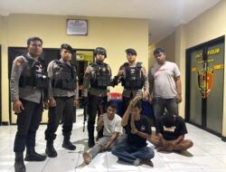 Respon laporan Masyarakat, Sat Samapta Polres Bima Kota Amankan 3 Pemuda Mabuk Bawa Sajam
