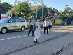 Lantas Polsek Rasanae Barat Polres Bima Kota Gelar Rawan Pagi, Lancarkan Arus Lalu Lintas dan Beri Rasa Aman