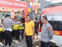 Polres Bima Kota Bersama Bulog Bima Gelar Pangan Murah, Warga Antusias