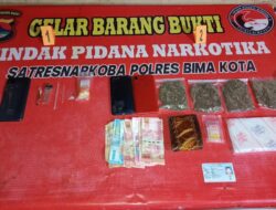 Unit Opsnal Sat Resnarkoba Polres Bima Kota Kembali Ungkap Pengedar Narkoba Jenis Ganja dan Sabu