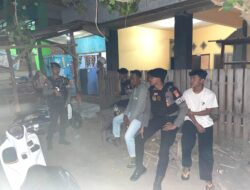 Patroli Jelang Subuh Sat Samapta Polres Bima Kota, Sampaikan Himbauan Kamtibmas kepada Warga