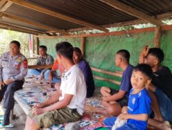 Polsek Wawo Gelar Jumat Curhat, Sosialisasikan Bahaya TPPO kepada Warga