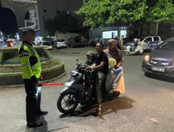 Sat Lantas Polres Bima Kota Gelar Blue Light Patrol dan Pengaturan Lalu Lintas