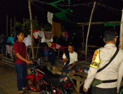 Polsek Langgudu Gelar Patroli Blue Light dan Dialogis di Titik Rawan Kamtibmas