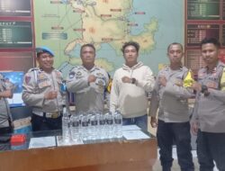 Patroli Cipkon KRYD Malam Minggu, Polsek Rasanae Timur dan Subsektor Raba Amankan Puluhan Botol Miras Oplosan