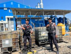 Unit Pamobvit Sat Samapta Polres Bima Kota Amankan dan Patroli di Area Objek Vital PLTMG Bonto Bima