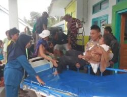 Bhabinkamtibmas Desa Tarlawi Bantu Korban Laka Tunggal di Jalan Lintas Kombo–Tarlawi