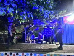 Unit Turjawali Sat Samapta Polres Bima Kota Gelar Patroli Blue Light di Kelurahan Paruga dan Dara