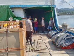Personel Polsek Kawasan Pelabuhan Laut Bima Gelar Patroli Rutin dan Himbauan Kamtibmas di Area Pelabuhan